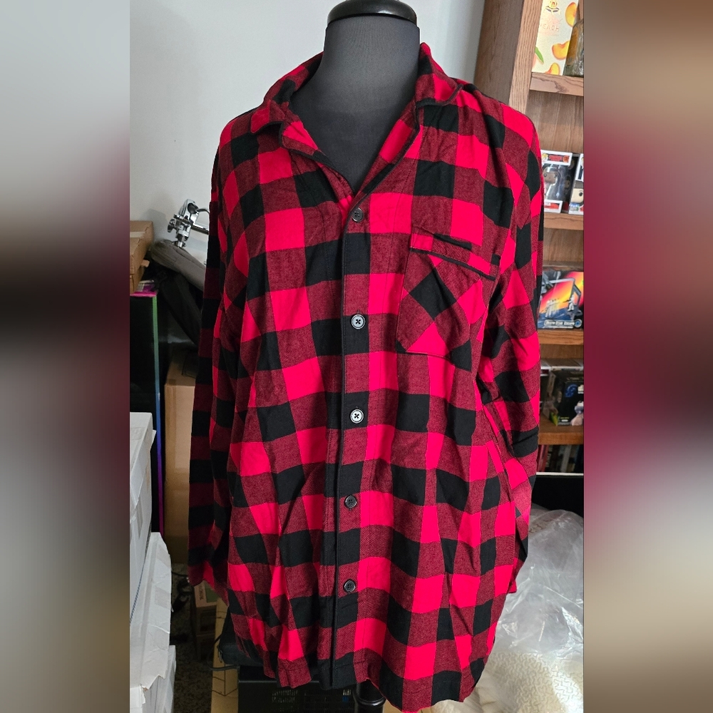 Men's L Buffalo Check Pajama Top